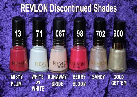 discontinued revlon nail polish.